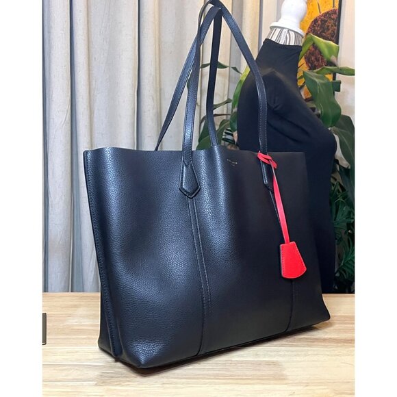 AUTHENTIC TORY BURCH BLACK PERRY SHOULDER BAG - Picture 6 of 11